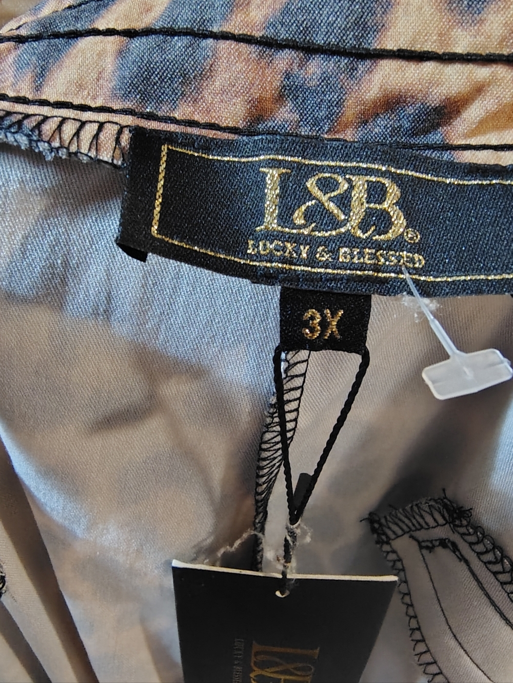 L&B (Lucky & Blessed) 3X Flare in Lepoard Print Pants